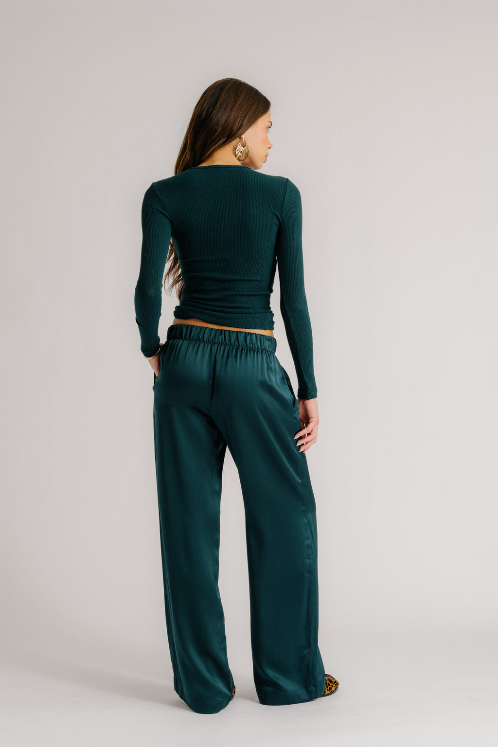 BRYNN WIDE LEG SILK PANT | SACRAMENTO