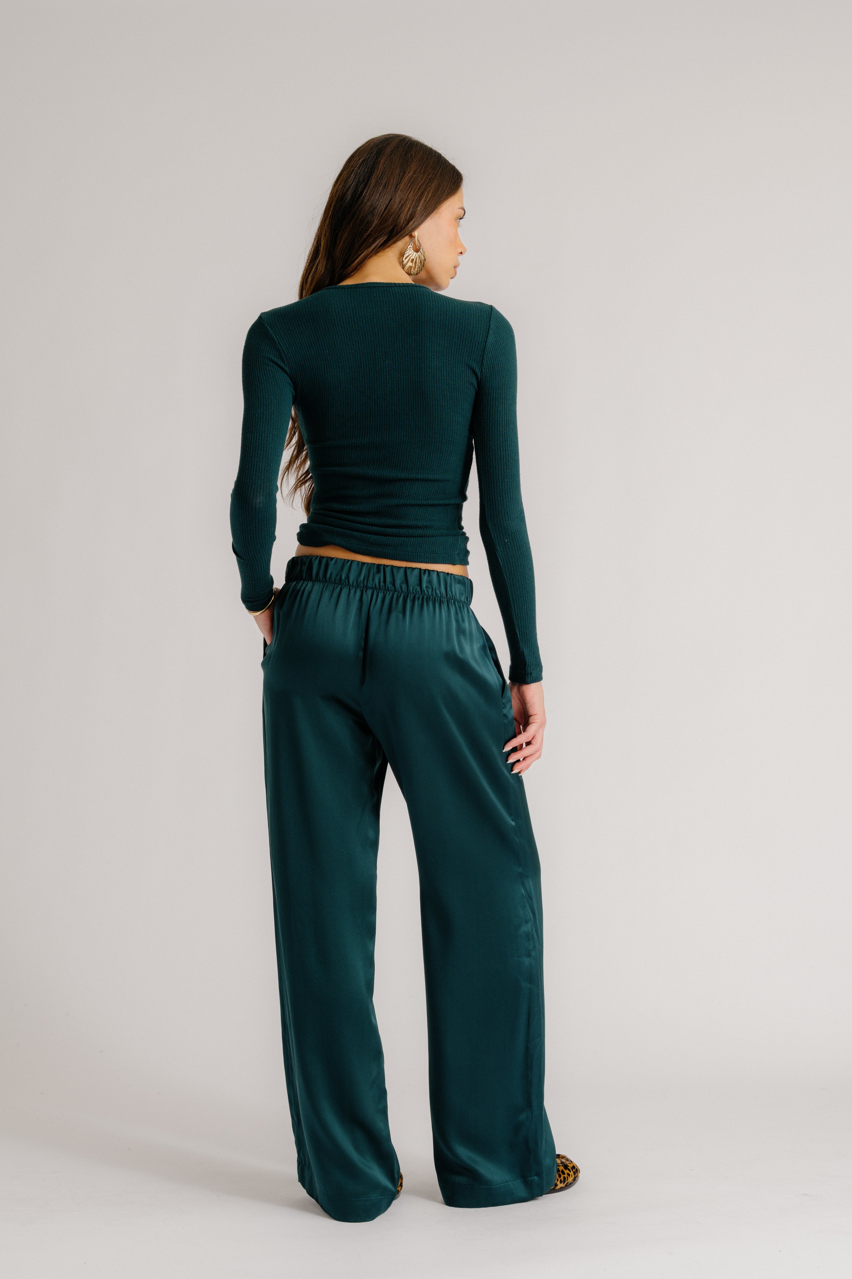 BRYNN WIDE LEG SILK PANT | SACRAMENTO