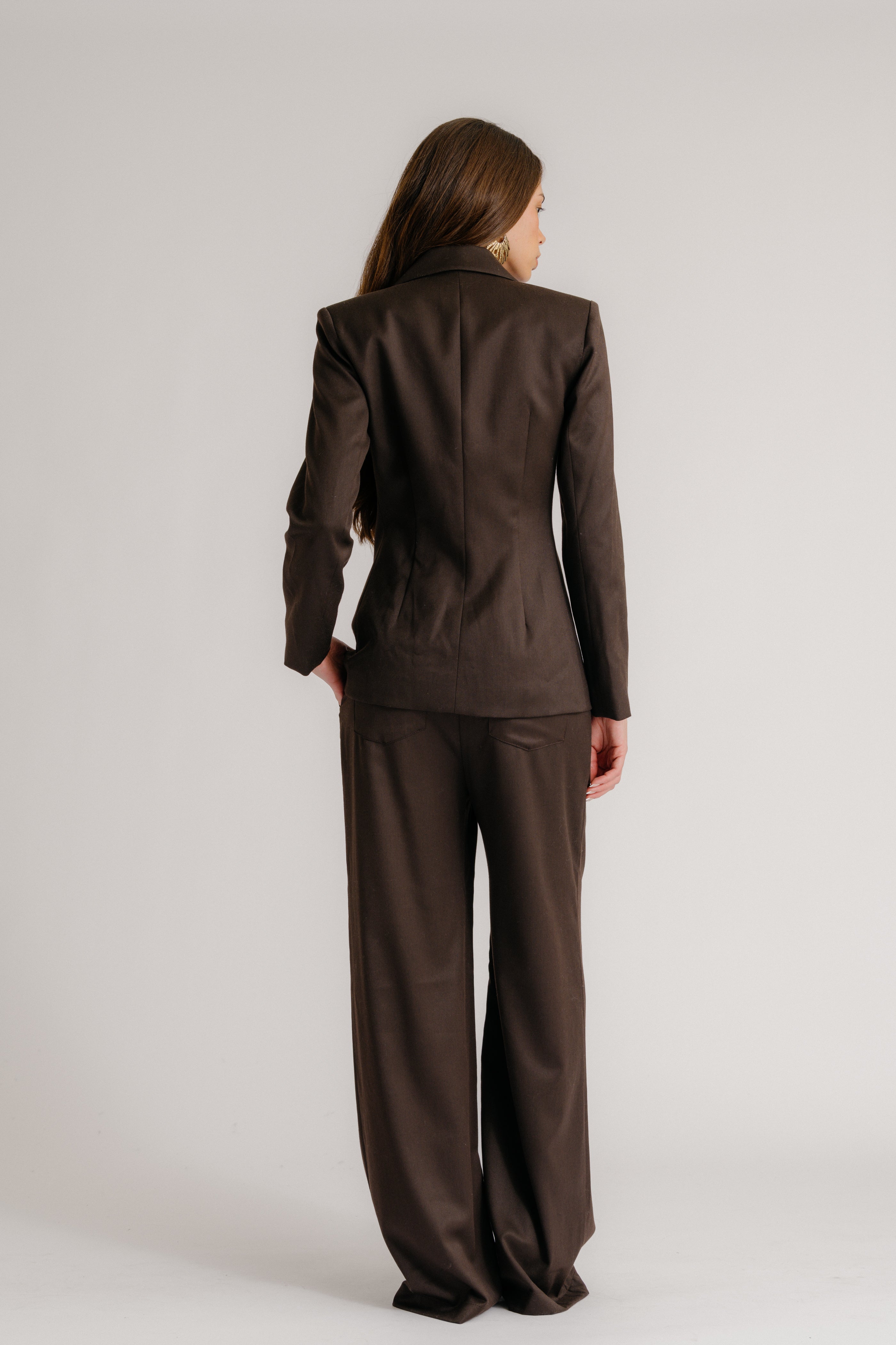 GEMMA PULL ON STRAIGHT LEG PANT | CHOCOLATE