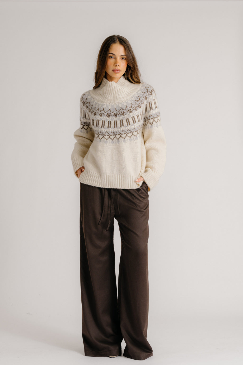 GEMMA PULL ON STRAIGHT LEG PANT | CHOCOLATE