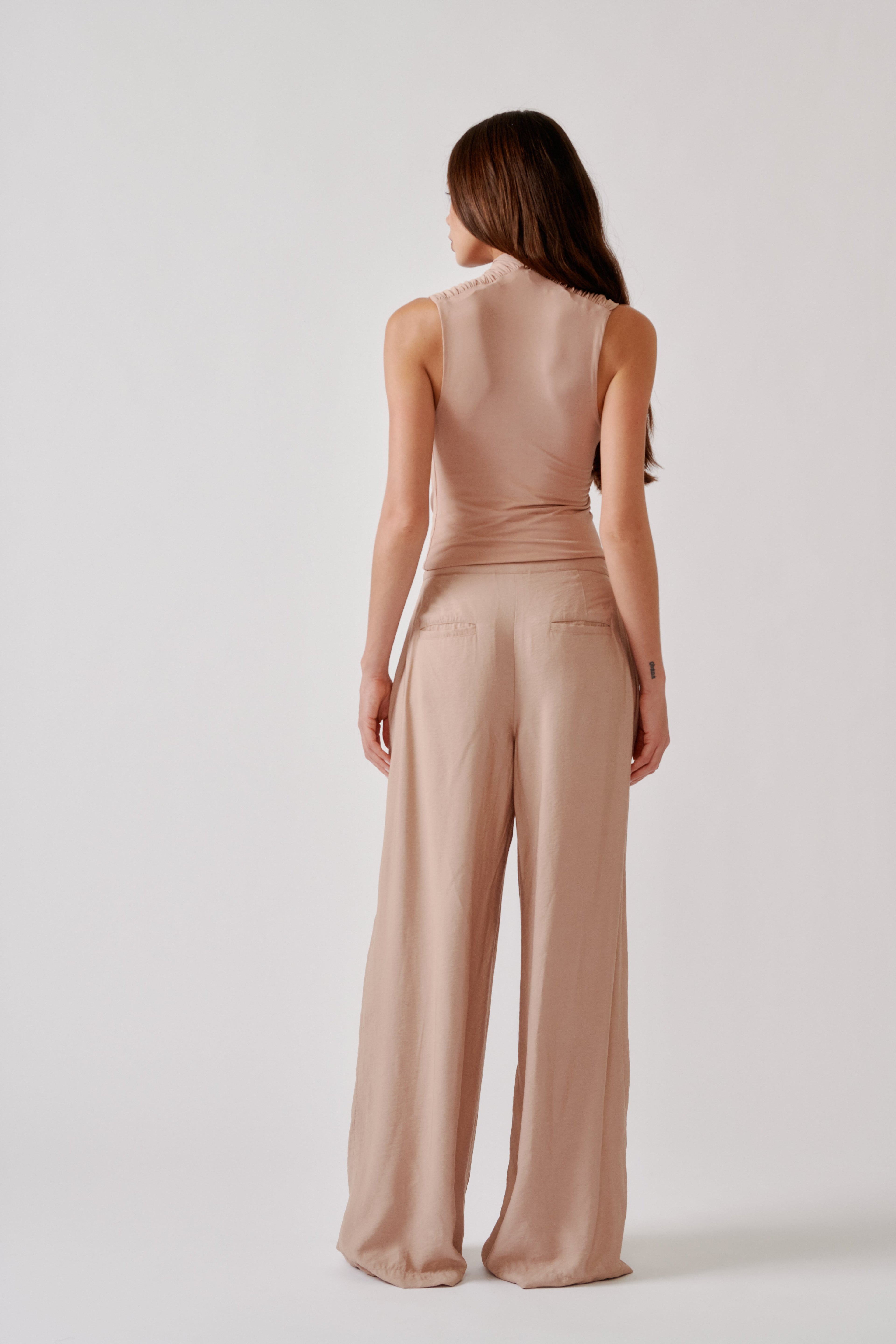 SEBASTIAN RELAXED PLEATED PANT | DUNE