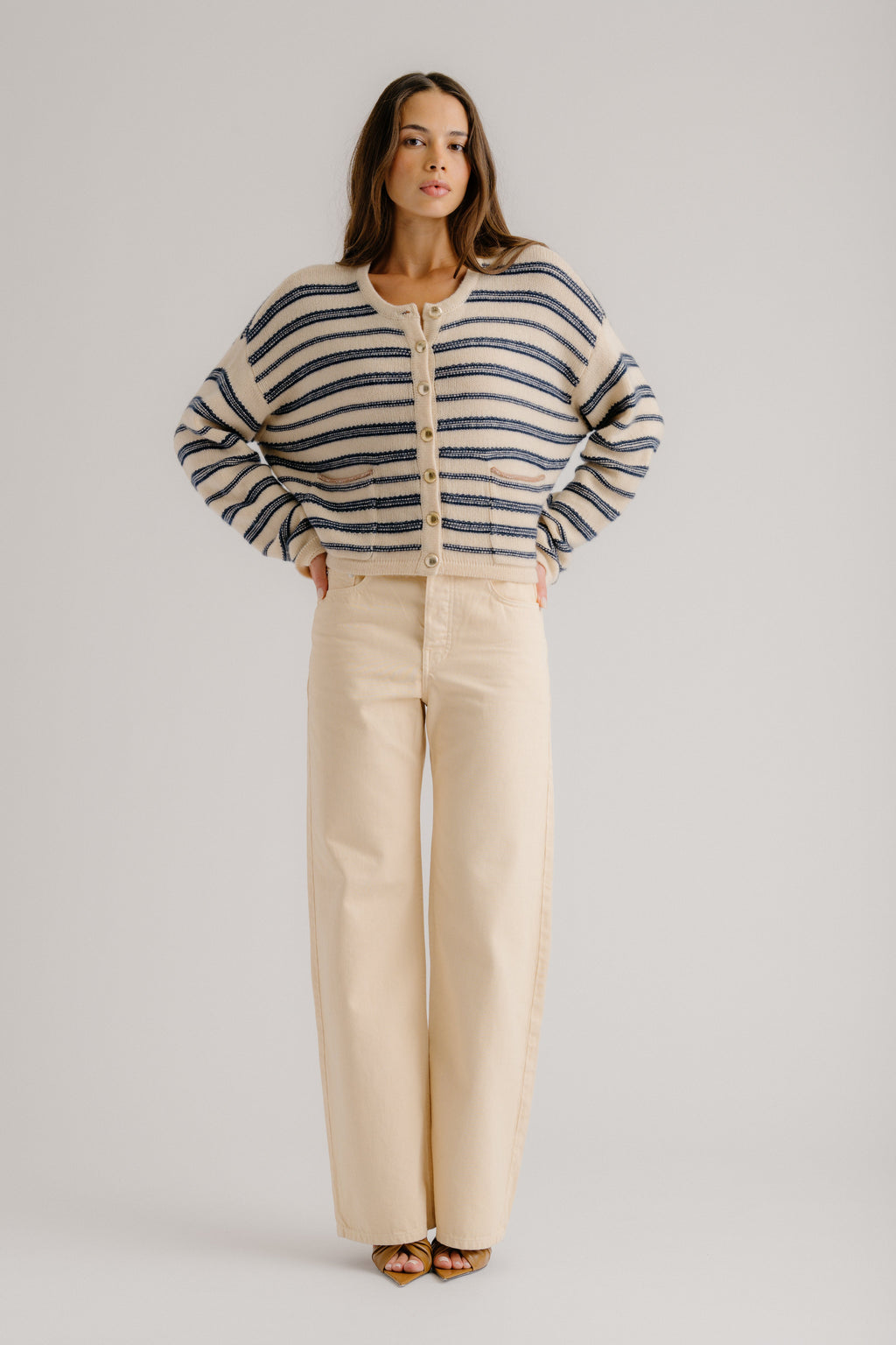 SAMMY DYED RELAXED STRAIGHT LEG | BUTTERCREAM