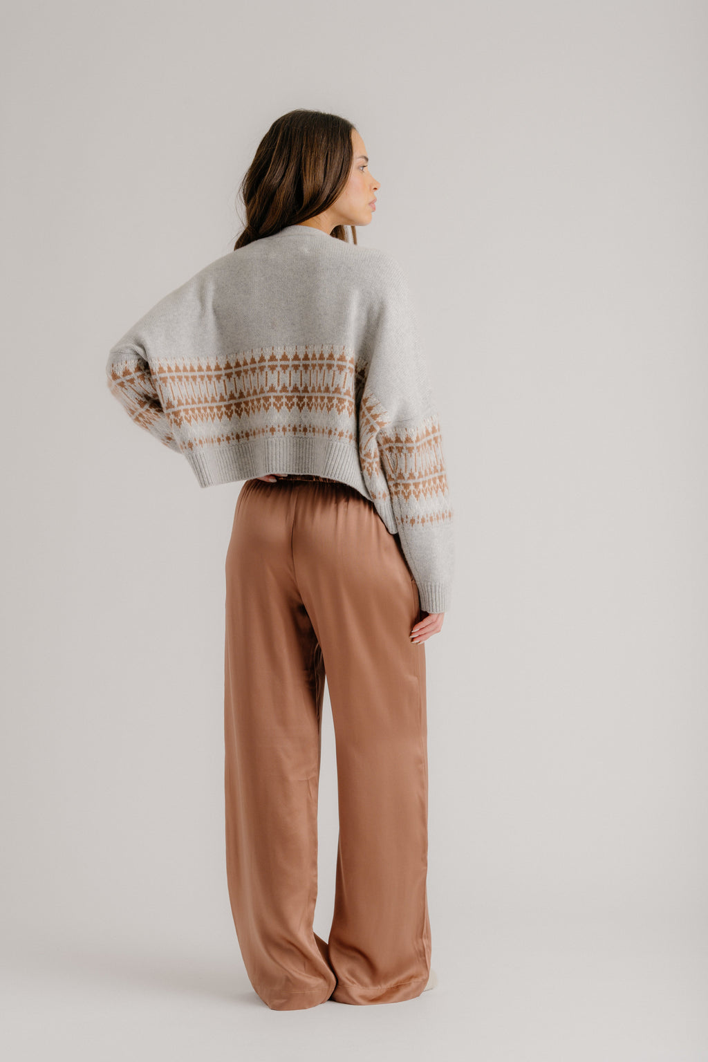 BRYNN HIGH RISE PULL ON WIDE LEG PANT | PRAIRIE SAND