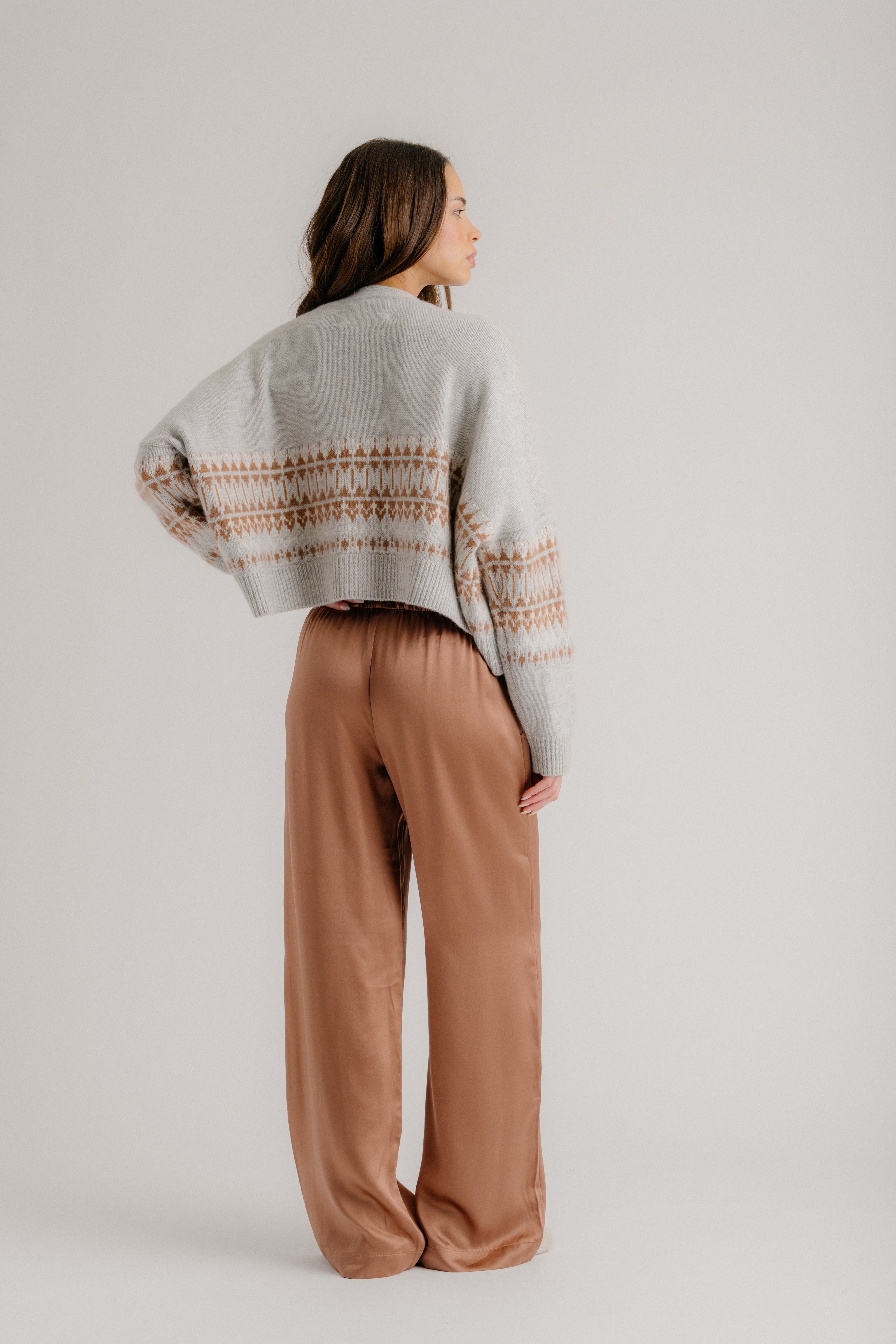 BRYNN HIGH RISE PULL ON WIDE LEG PANT | PRAIRIE SAND